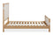 Furano Upholstered Panel Bed in Ginger and Brun Boucle