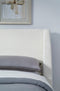 Presley Upholstered Wingback Platform Bed in Cottage Cheese Boucle