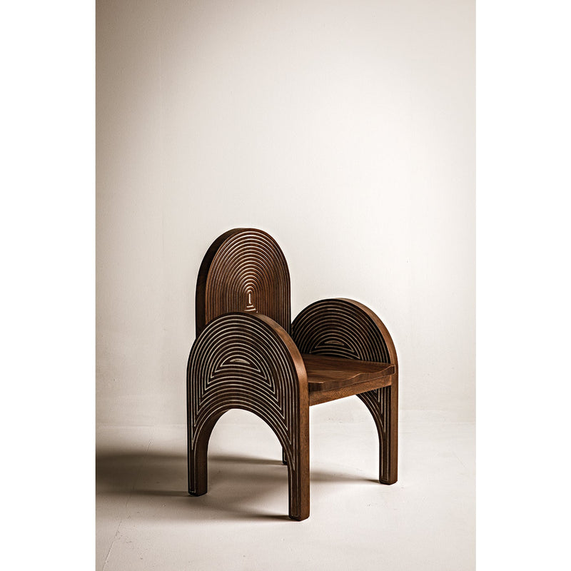 Mars Chair, Dark Walnut with Details