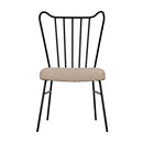 Boundary Chair, Metal Frame W/Linen Fabric