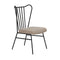 Boundary Chair, Metal Frame W/Linen Fabric