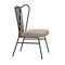 Boundary Chair, Metal Frame W/Linen Fabric
