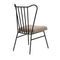 Boundary Chair, Metal Frame W/Linen Fabric