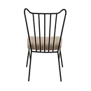 Boundary Chair, Metal Frame W/Linen Fabric