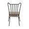 Boundary Chair, Metal Frame W/Linen Fabric