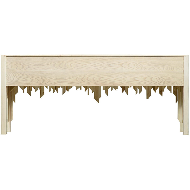 Desdemona Sideboard with 3 Drawers, Bleached Elm