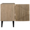 Illusion Single Sideboard with Steel Base, Bleached Walnut