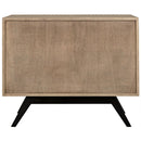 Illusion Single Sideboard with Steel Base, Bleached Walnut