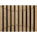 Illusion Single Sideboard with Steel Base, Bleached Walnut
