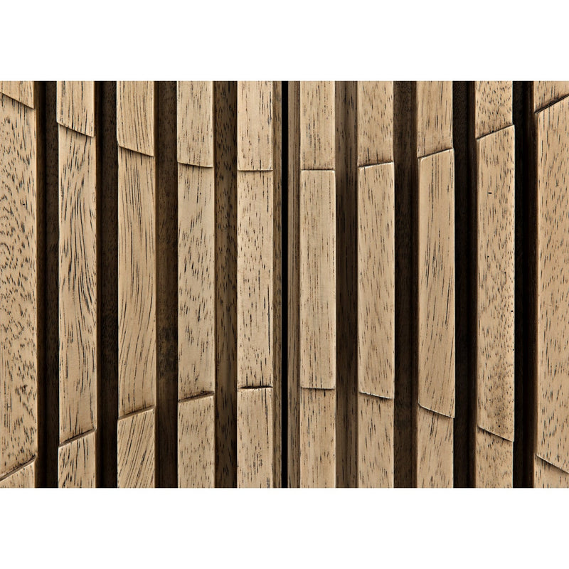 Illusion Single Sideboard with Steel Base, Bleached Walnut