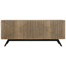 Illusion Sideboard with Steel Base, Bleached Walnut