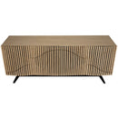 Illusion Sideboard with Steel Base, Bleached Walnut