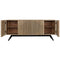 Illusion Sideboard with Steel Base, Bleached Walnut