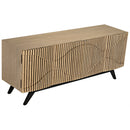 Illusion Sideboard with Steel Base, Bleached Walnut