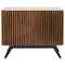 Illusion Single Sideboard with Steel Base, Dark Walnut