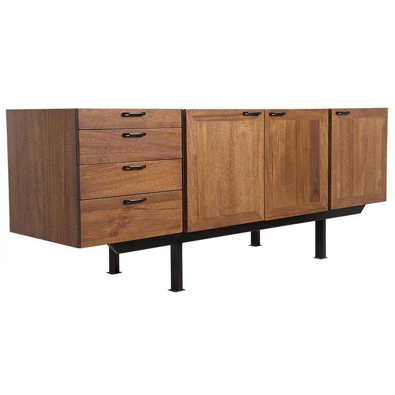Mind-Croft Sideboard, Walnut and Steel
