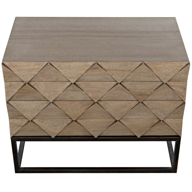 Draco Sideboard with Steel Stand, Washed Walnut