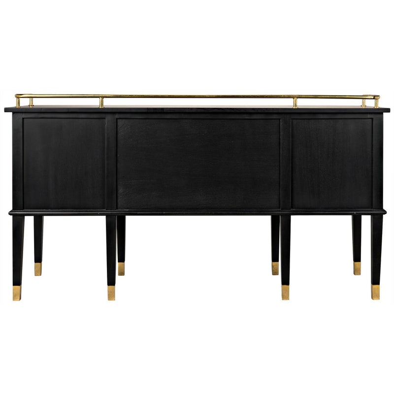 Conveni Sideboard with Brass Detail, Charcoal