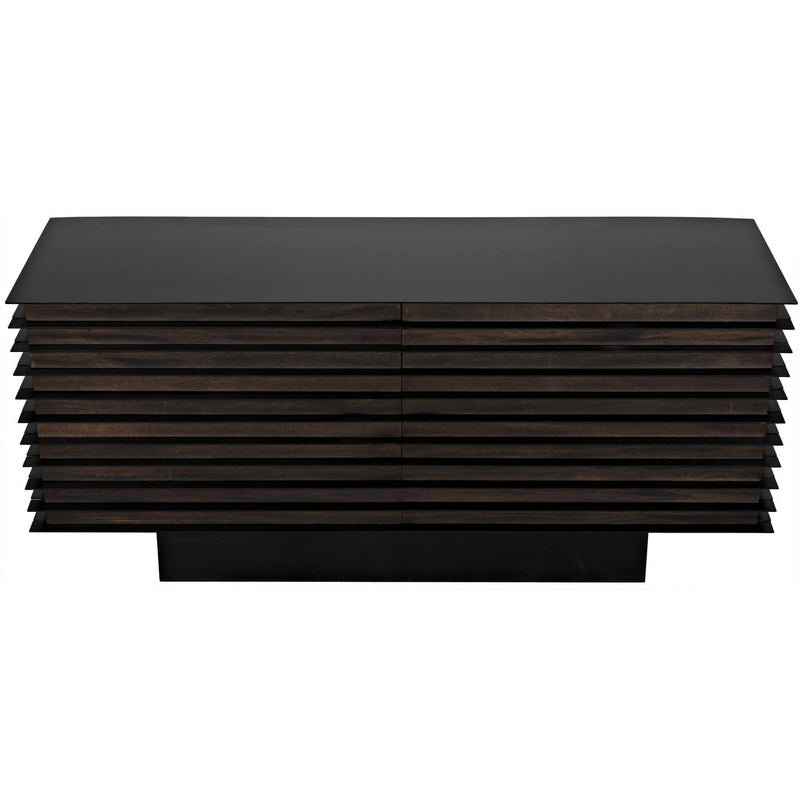 Elevation Sideboard, Ebony Walnut with Steel