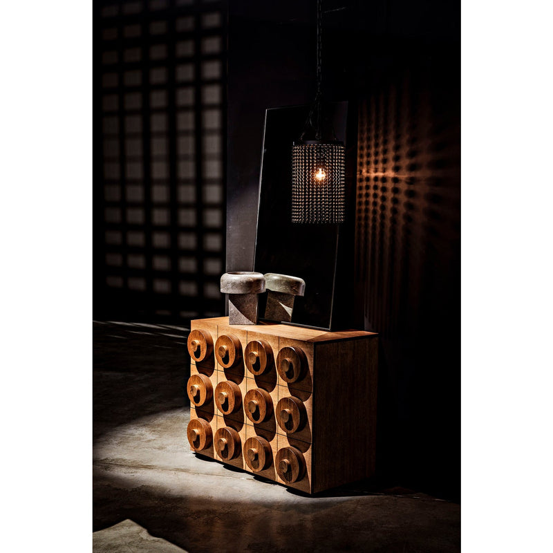 Lego Sideboard with 3 Drawers, Dark Walnut