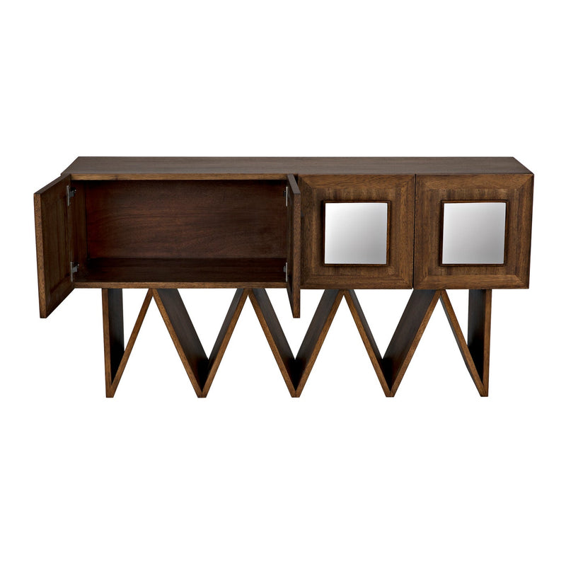 Jean-Michel Sideboard, Dark Walnut with Mirror