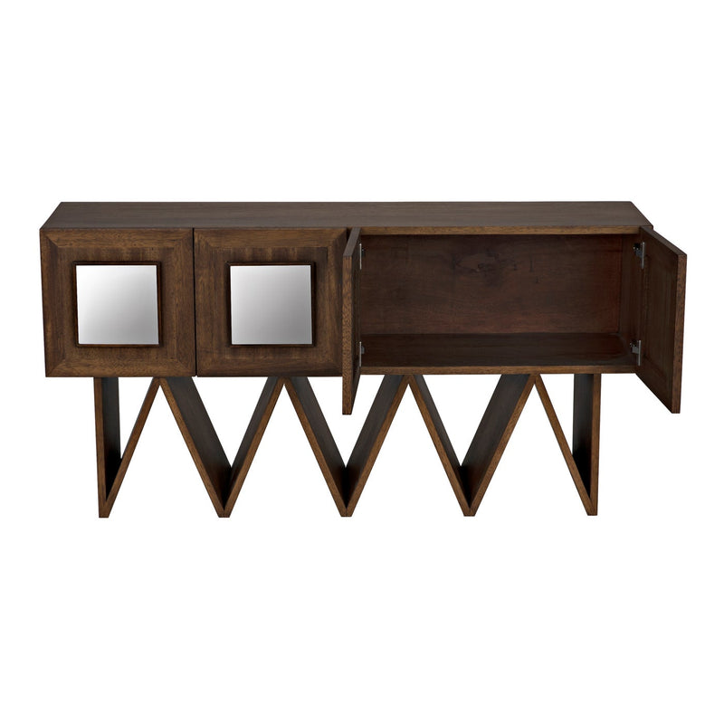 Jean-Michel Sideboard, Dark Walnut with Mirror