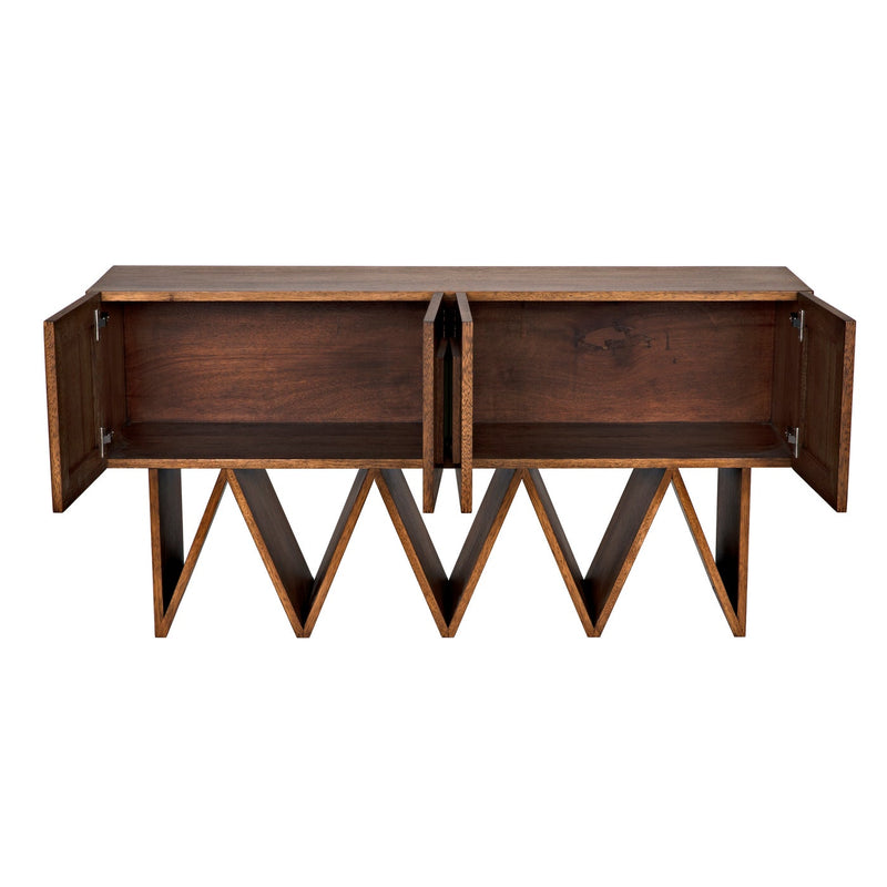 Jean-Michel Sideboard, Dark Walnut with Mirror