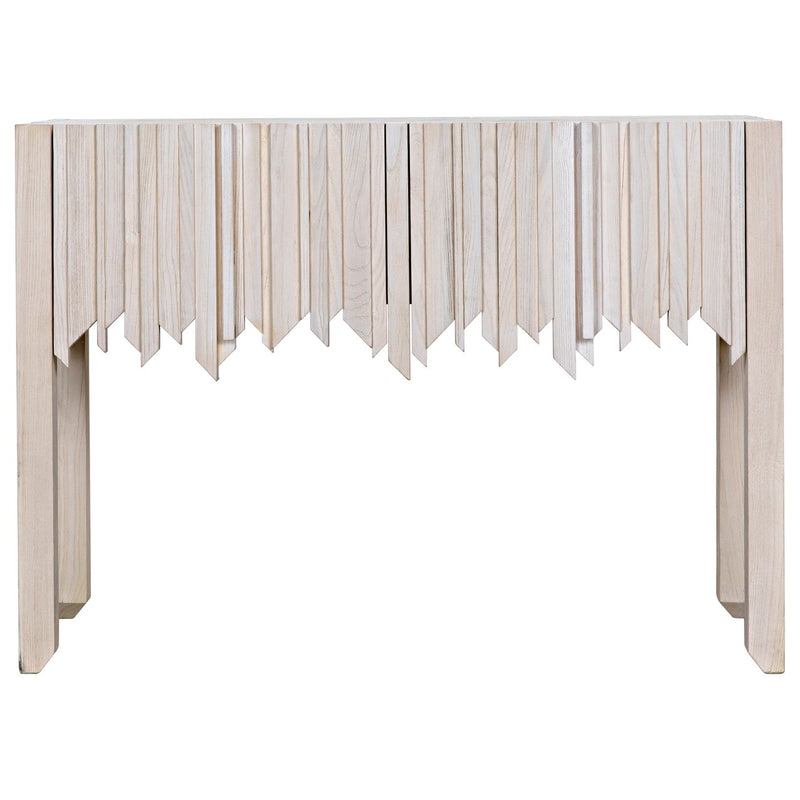 Desdemona Sideboard with 2 Drawer, Bleached Elm