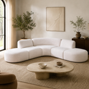 Gorge 5-Piece Modular Euro Sectional styled in a luxury organic-modern living room
