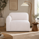 Gorge Modular Corner Chair styled in a warm organic-modern living room