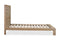 Batten Solid Oak Slatted Platform Bed in Blonde