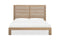 Batten Solid Oak Slatted Platform Bed in Blonde