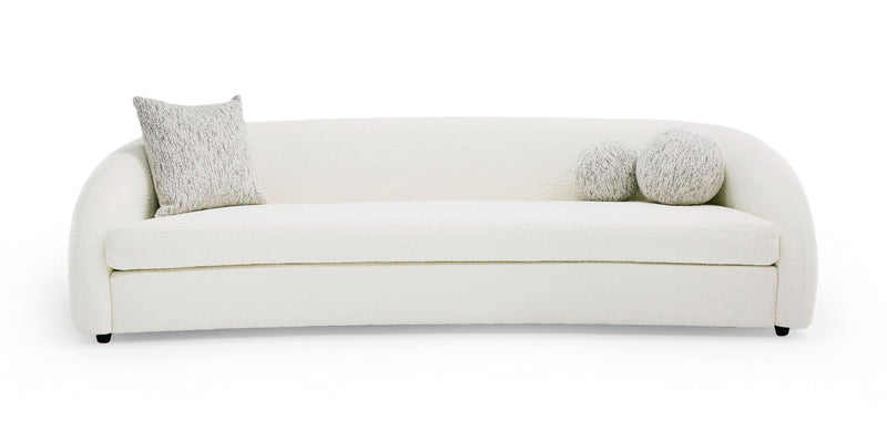 Modrest - Joshua Modern 4-Seater Curved Fabric Sofa