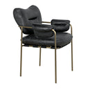 Aphrodites Chair, Metal with Leather