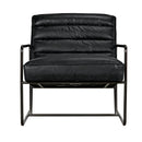 Demeter Chair, Metal and Leather