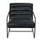 Demeter Chair, Metal and Leather