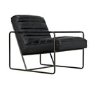 Demeter Chair, Metal and Leather