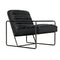 Demeter Chair, Metal and Leather