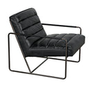 Demeter Chair, Metal and Leather