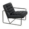 Demeter Chair, Metal and Leather