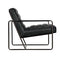 Demeter Chair, Metal and Leather