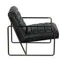 Demeter Chair, Metal and Leather