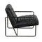 Demeter Chair, Metal and Leather
