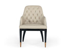 Modrest Leeds - Glam Beige and Black Dining Chair