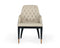 Modrest Leeds - Glam Beige and Black Dining Chair