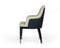 Modrest Leeds - Glam Beige and Black Dining Chair