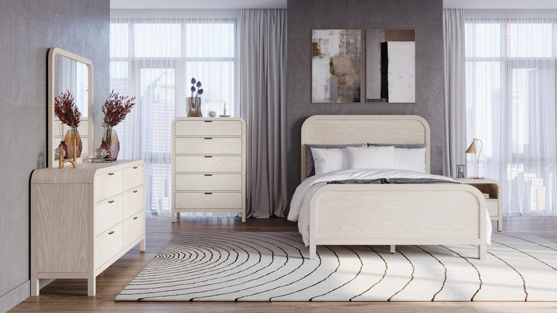 Drake Wood Platform Bed in Sugar