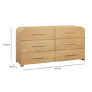 Marissa 62" Ash 6-Drawer Dresser product view 8