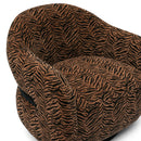Salma Swivel Accent Chair upholstery detail