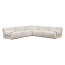 Zenith 5-Piece Contract-Grade Upcycled Fabric Modular L-Sectional
